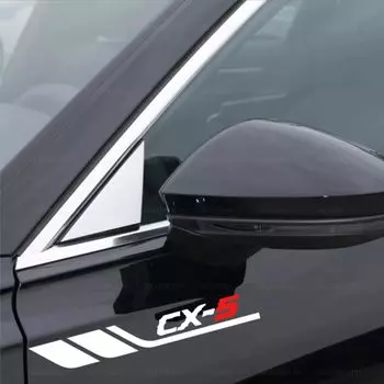 Наклейка на кузов Mazda Fender Универсальная боковая дверь Заднее стекло Боковая юбка Эмблема Скрывает царапины Улучшает внешний вид Крутое уникальное украшение Водонепроницаемый
