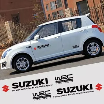 Наклейка на кузов Suzuki Ignis Wagon R Jimny Swift MR Wagon Side Door Cool Водонепроницаемая, устойчивая к высоким температурам (черный)