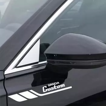 Наклейка на кузов Suzuki Spacia Fender Universal Дверь Боковая Задняя Стеклянная Боковая Юбка Эмблема Скрывает Царапины Улучшает Внешний Вид Крутое Уникальное Украшение Водонепроницаемый