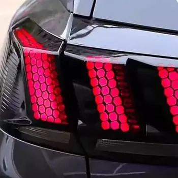 Наклейка на мотоцикл Креативные сотовые наклейки для украшения кузова автомобиля Креативные наклейки для кузова Автоаксессуары для экстерьера белый