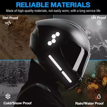 Наклейка на мотоцикл Светоотражающая экипировка Светоотражающие черные наклейки Мотоциклетная светоотражающая лента для шлема Машины Прицепы Велосипеды премиум-класса чёрный