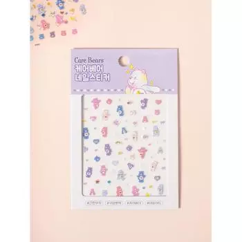 Наклейка на ногти Daiso Care Bear PINK CARE BEAR