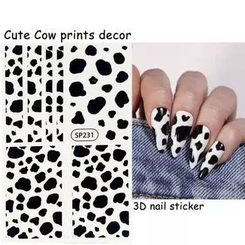 Наклейка на ногти из змеиной кожи с животными, 3D-эффект, украшение ногтей, ультратонкая фольга для ногтей, переводная наклейка из змеиной кожи для женщин A