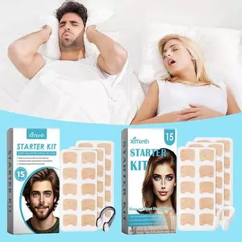 Наклейка на нос против храпа Расширители носового дыхания Магнитные назальные полоски Увеличивают приток воздуха Улучшают качество сна Уменьшают храп