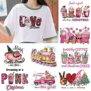 Наклейка на одежду, утюг на нашивке, рождественский стиль, красочный прозрачный буквенный принт, отличная липкость, противоскользящая, сделай сам, передача тепла, термопресс, наклейка на толстовку B
