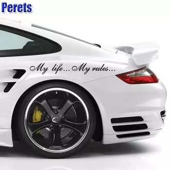 Наклейка на окно автомобиля Perets, украшение для автомобиля L 1pcs чёрный