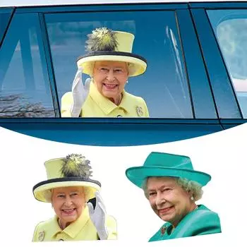 Наклейка на окно автомобиля Queen Queen Elizabeth Car Sticker - Наклейки на автомобиль Queen Of England Водонепроницаемые персонализированные наклейки для автомобиля