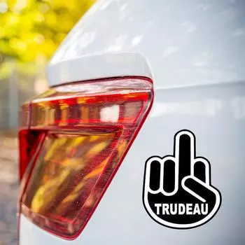 Наклейка на окно автомобиля Trudeau с изображением кленового листа, наклейка на бампер, наклейка на палец