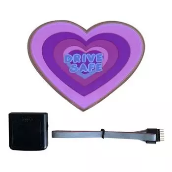 Наклейка на окно автомобиля, знаки автобезопасности, наклейка на лобовое стекло, автомобильные аксессуары, накладка на заднее окно, на батарейках(Не включено) A