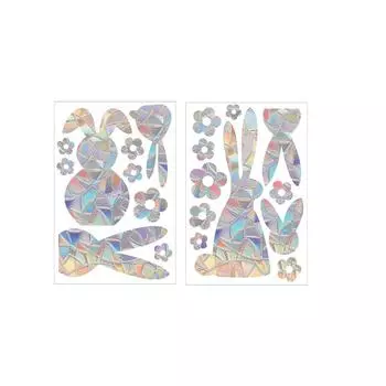 Наклейка на окно, наклейка на окно с птицей, неклейкая наклейка на окно, украшение комнаты, предотвращает удары птиц о стекло окна One Size