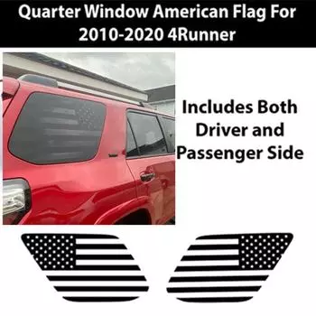 Наклейка на оконное стекло, 2 шт., предварительно вырезанные наклейки на автомобильное окно, этикетка 4Runner, патриотическая этикетка, декоративная эмблема на автомобильное стекло