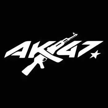 Наклейка на переднее и заднее стекло автомобиля, треугольная наклейка на окно AK, креативная светоотражающая наклейка, водонепроницаемая наклейка на автомобиль 15x6.5cm