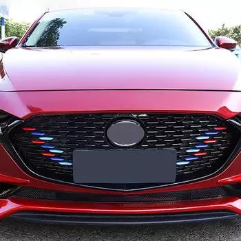 Наклейка на переднюю решетку автомобиля, защитная полоса для решетки радиатора Mazda 3 Axela BP 2019 2020 2024, аксессуары для модификации