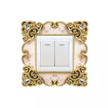 Наклейка на переключатель, европейская настенная розетка, стиль, бесплатная пластиковая крышка, наклейка на стену для дома 3