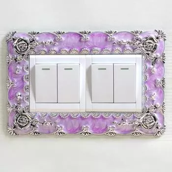 Наклейка на переключатель в европейском стиле, бесплатная пластиковая настенная розетка, наклейка на стену для дома 3