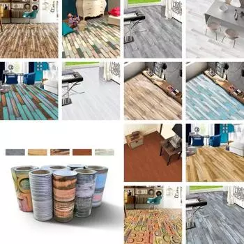 Наклейка на плитку DIY деревянная текстура статическая наклейка на пол бытовые настенные наклейки C