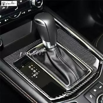 Наклейка на рамку панели передач из углеродного волокна для Mazda CX-5 CX 5 CX5 2018 2017 Автомобильный стиль Аксессуары для интерьера Панель передач