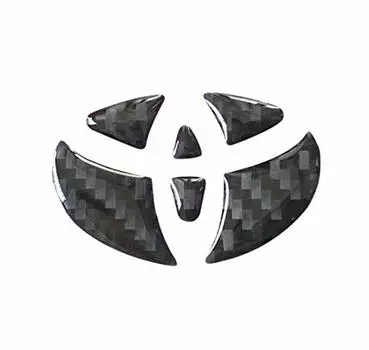 Наклейка на ручку сиденья Toyota 20 серии Vellfire Alphard 3D Emblem Real Carbon