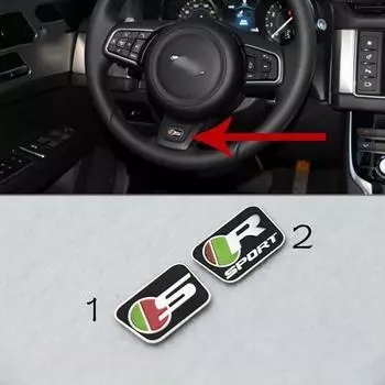 Наклейка на руль автомобиля R/S, аксессуары для стайлинга XF XFL XJ F-PACE E-PACE I-PACE XE XEL XFL 2