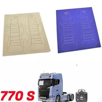 Наклейка на сиденье из фланели для 1/14 трактора с дистанционным управлением Tamiya Scania 770s 56368 синий