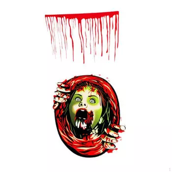 Наклейка на сиденье унитаза на Хэллоуин для женщин, 3D-наклейки на стену, украшение для крышки, наклейки для