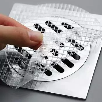 Наклейка на слив в полу, улавливатель волос в ванной, сушилка для посуды для кухонной раковины, фильтр для душа, аксессуары для ванной комнаты, водоотводной сифон 5PCS