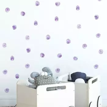 Наклейка на стену Dot DIY Home Decor ПВХ акварельная волна точечная наклейка на стену мятный зеленый