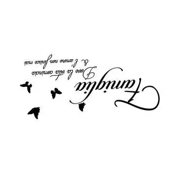 Наклейка на стену Гостиная Буква Наклейка на стену Спальня ПВХ Английские слова Декор Домашнее украшение