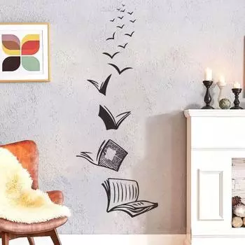 Наклейка на стену из ПВХ, водонепроницаемая, самоклеящаяся, сильная липкость, съемная книжная наклейка, настенная наклейка, украшение для окна, двери