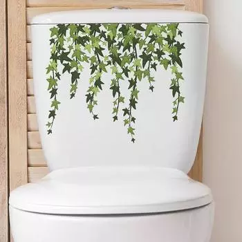 Наклейка на стену, наклейка для ванной комнаты, туалета, самоклеящаяся, водонепроницаемая, настенная, с цветком, украшение для дома, наклейка 25*30cm