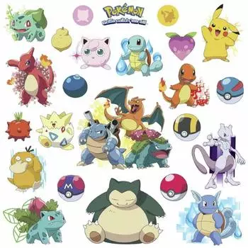 Наклейка на стену Pokemon GO Наклейка на стену Печать Pokemon [Предмет]