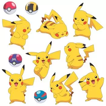 Наклейка на стену RoomMates Pokemon универсальная RMK3596SCS