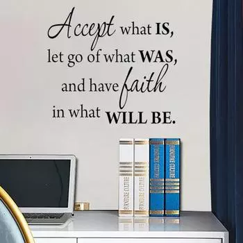 Наклейка на стену с английскими буквами, самоклеящаяся ПВХ-наклейка с вдохновляющей мыслью, наклейка на стену, домашняя наклейка