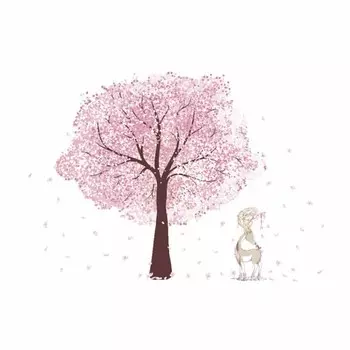 Наклейка на стену Съемное дерево DIY Декоративная наклейка Обои для спальни в помещении Детский сад Домашнее украшение окна