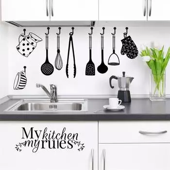 Наклейка на стену, съемное украшение для спальни