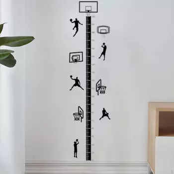 Наклейка на стену с графиком роста детей - интерактивная высота