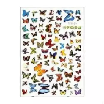 Наклейка на стену с изображением бабочек, наклейка для кухни, офиса, коридора