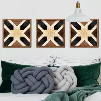 Наклейка на стену самоклеящаяся, легко наклеиваемая, без заусенцев, квадратная, 27x27 см, современная геометрическая B