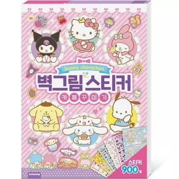 Наклейка на стену Sanrio, украшение кафе, популярный персонаж в Корее