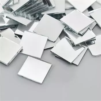 Наклейка на стену Зеркальные наклейки 10x10 мм Диско-шар Стекло золотой