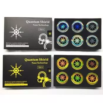 Наклейка на телефон FusionExcel Quantum Shield Anti-Radiation gold золотой