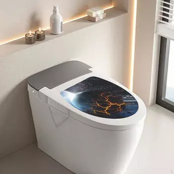Наклейка на туалет в ванной, наклейки на крышку унитаза, наклейки из ПВХ 3D, домашний декор, сиденье Style A