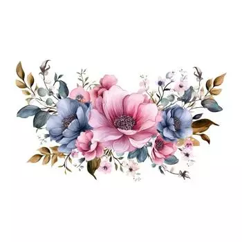 Наклейка на унитаз Цветочная наклейка Ванная комната Самоклеящаяся картина Водонепроницаемая наклейка Крышка унитаза Наклейка на стену в ванной