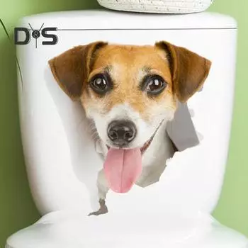 Наклейка на унитаз с мультяшными животными, съемная самоклеящаяся водостойкая ПВХ гостиная, настенная наклейка для ванной комнаты, украшение для крышки унитаза B