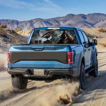 Наклейка на заднее окно Grim Reaper кладбище графическая наклейка для автомобиля внедорожник грузовик 135*36 см 135*36cm