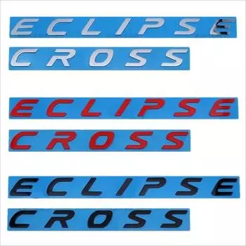 Наклейка на задний багажник автомобиля ABS с эмблемой и буквой для логотипа ECLIPSE CROSS чёрный
