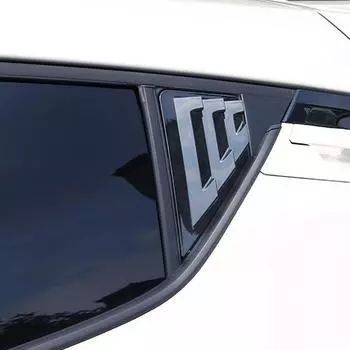 Наклейка на заднюю четверть окна автомобиля, треугольные жалюзи, аксессуары для отделки Toyota C-HR CHR 2016 2017 2018 2019 2020 2024 2024 матовый черный