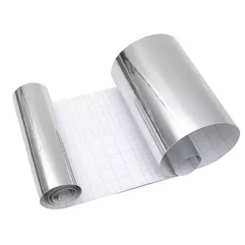 Наклейка на зеркало автомобиля 1 шт., авто хромированная виниловая пленка, самоклеящаяся пленка 8x60 дюймов, замена, украшение для самостоятельного укладки CHINA