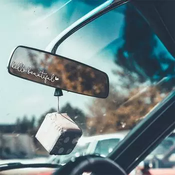 Наклейка на зеркало заднего вида автомобиля Забавные цитаты о машинах Наклейки Декор интерьера Водонепроницаемые виниловые наклейки Автомобильные аксессуары Подарки