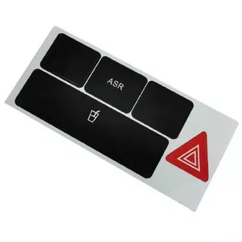 Наклейка-наклейка, черная накладка на кнопку, ремонт деталей для автомобилей и грузовиков C